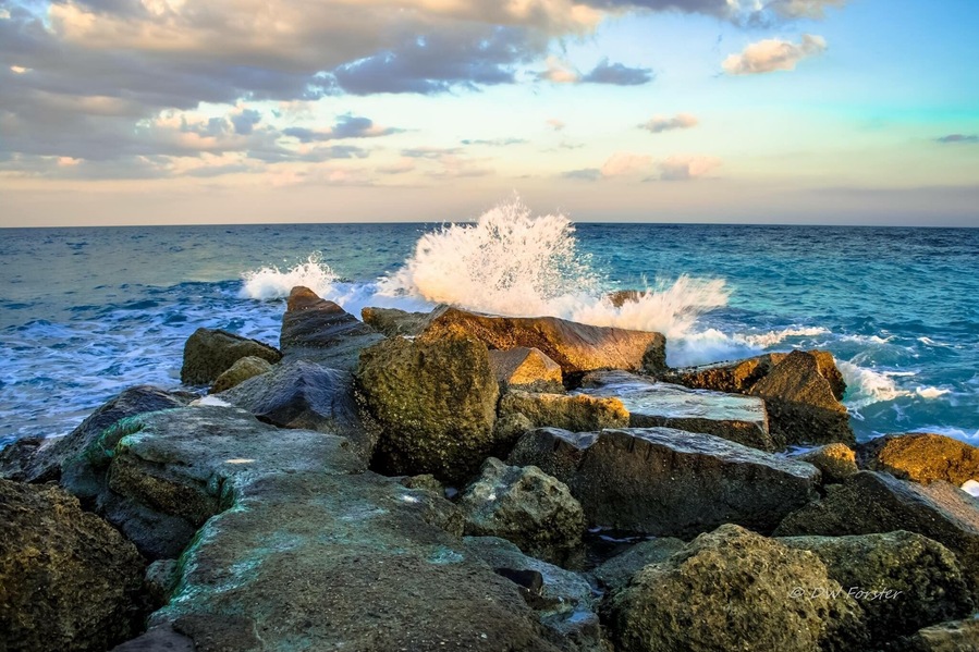 The golden hour at Jensen Beach