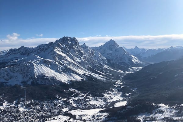 View from the Refugio
Great place for a warming hot chocolate, or even lunch, their pizza is excellent... or you may even want to ski