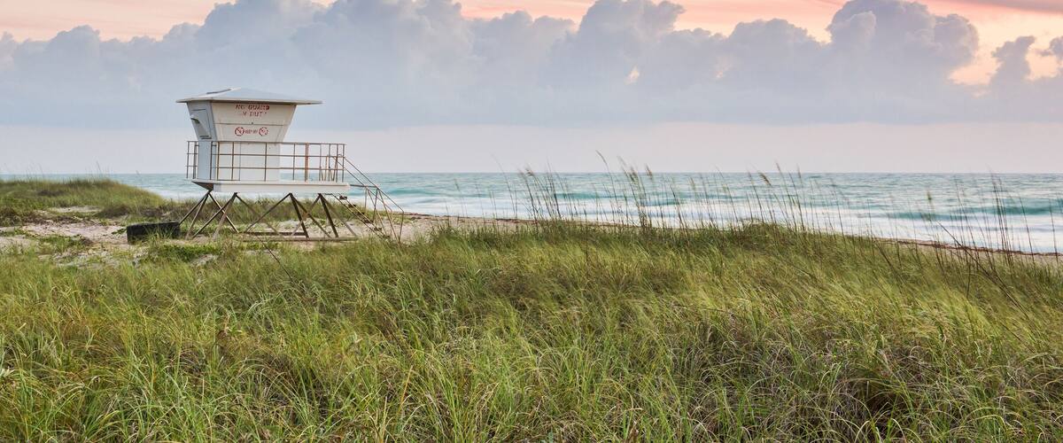 lovely sunrise at hutchinson island beach along florida atlantic coast; Shutterstock ID 193443329; Purchase Order: -