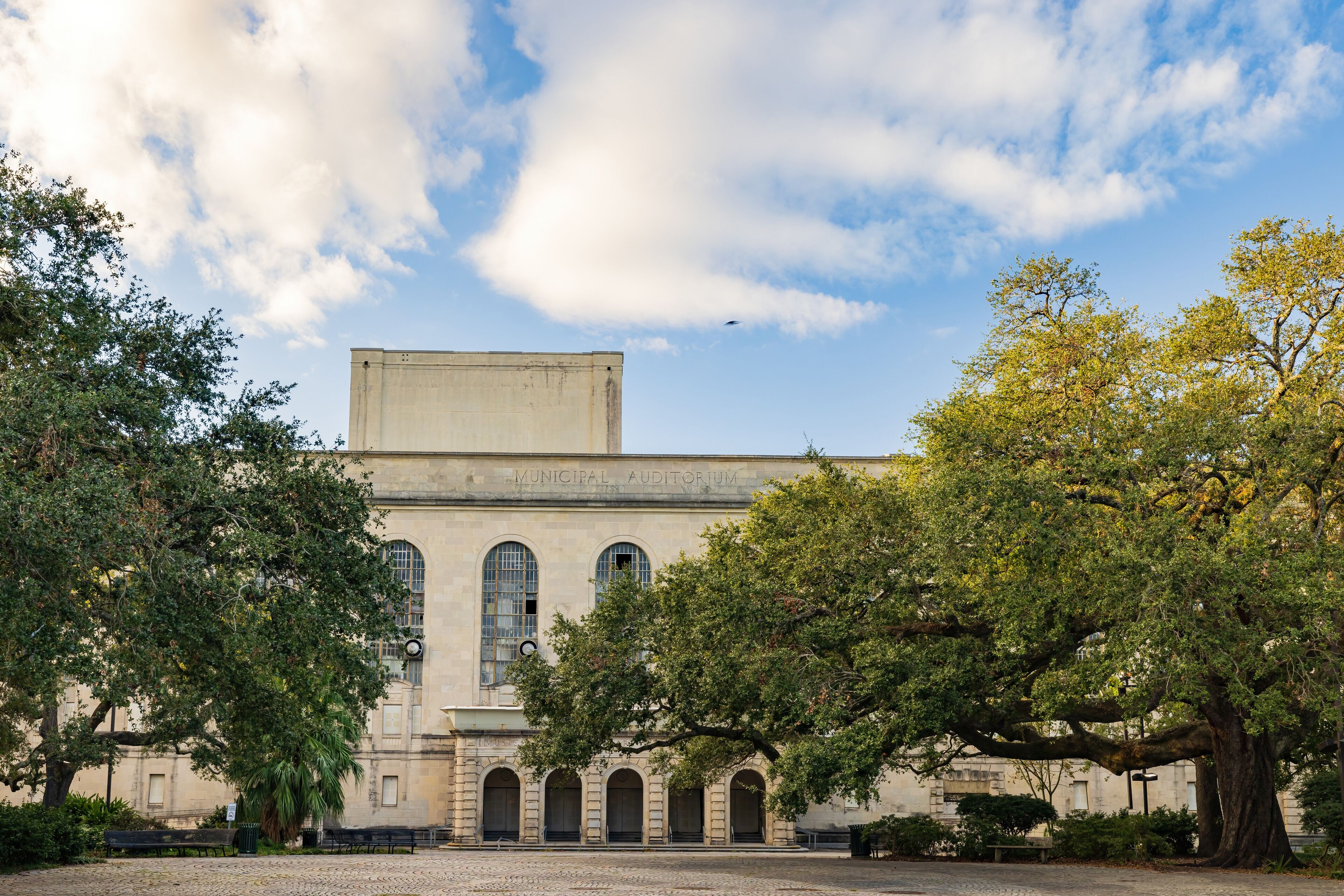 Sunny view of The Municipal Auditorium