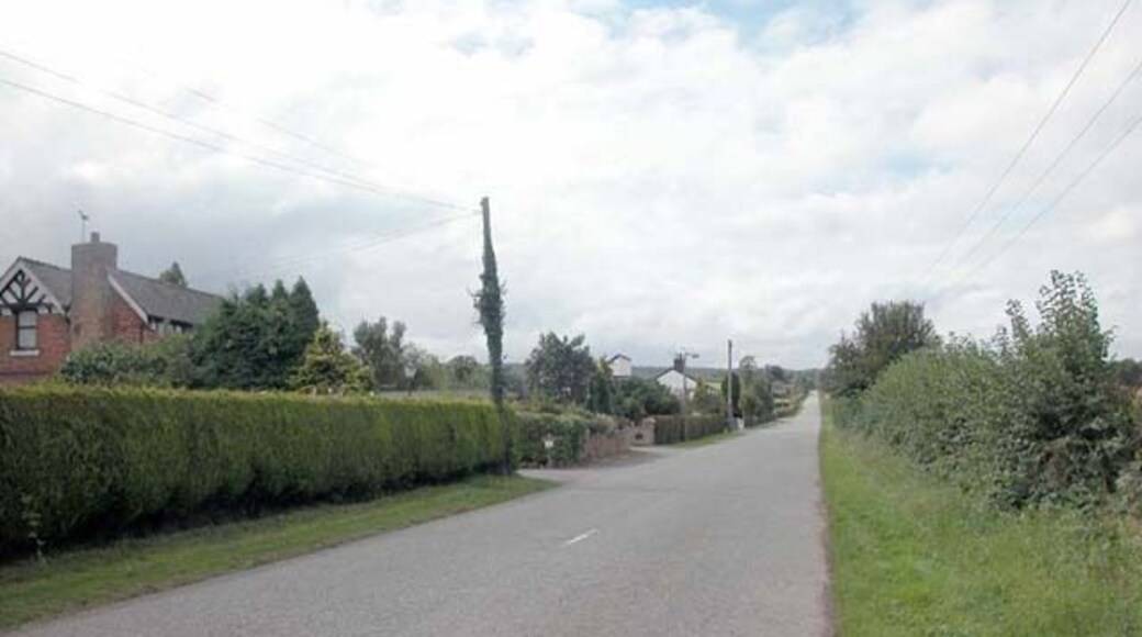Warren Mountain. Quiet country lane since it became a cul de sac when the A55 was built.