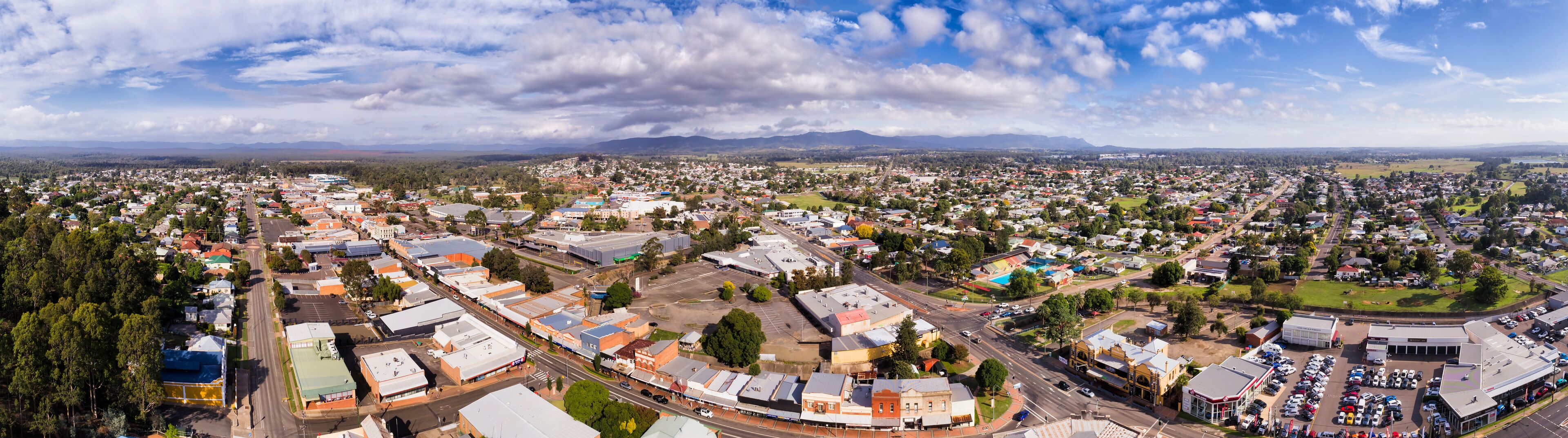 D HV Cessnock town centre pan