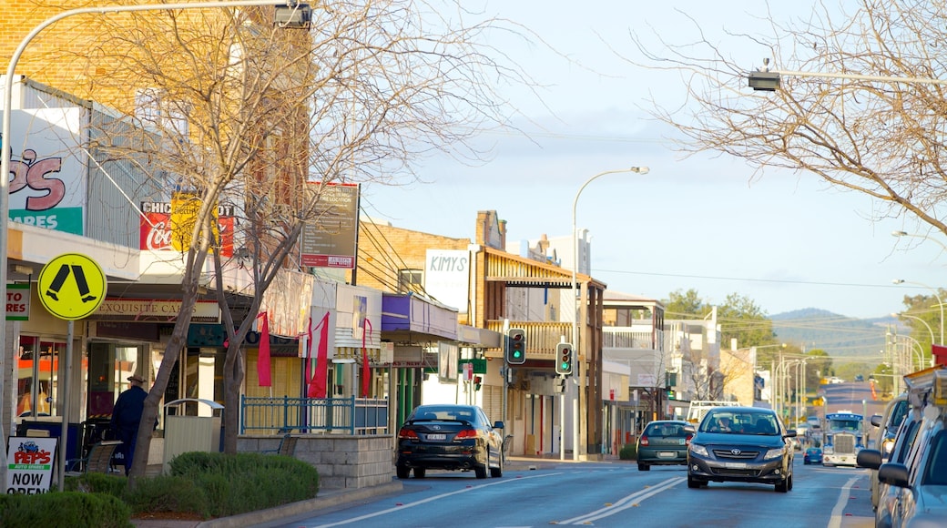 Hunter Valley mostrando cenas de rua e uma cidade