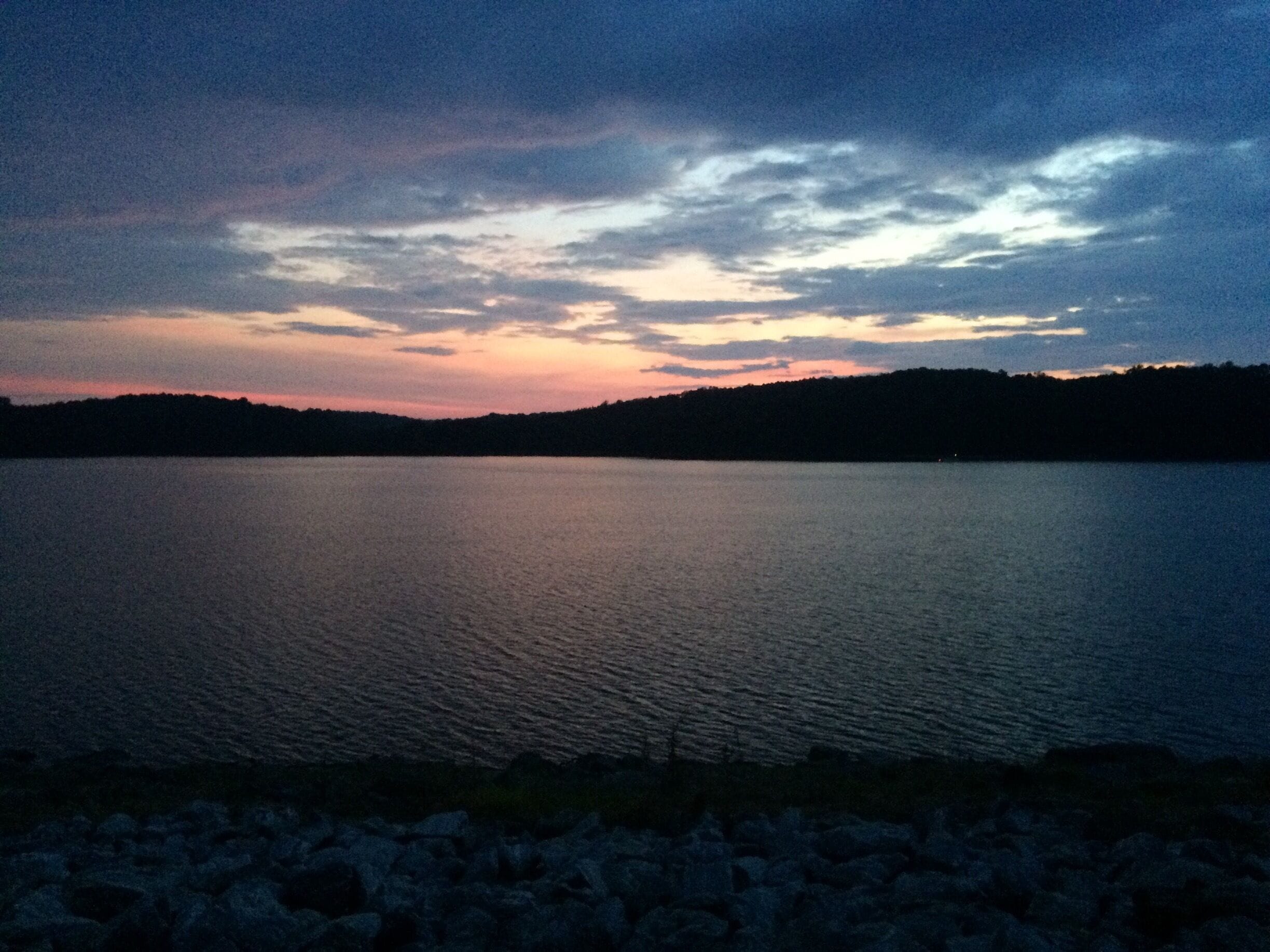 View from the dike in Clemson, SC. This trail is used by runners, bikers, and lots of dog walkers. 
