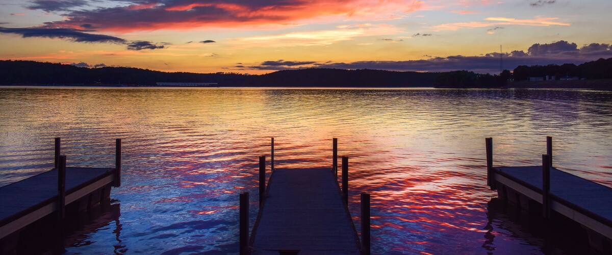 Sunset on the Docks in Clemson, South Carolina; Shutterstock ID 1068665087; purchase_order: SP-1269 HA 2018 Batch 1; Order: ; client: ; other: