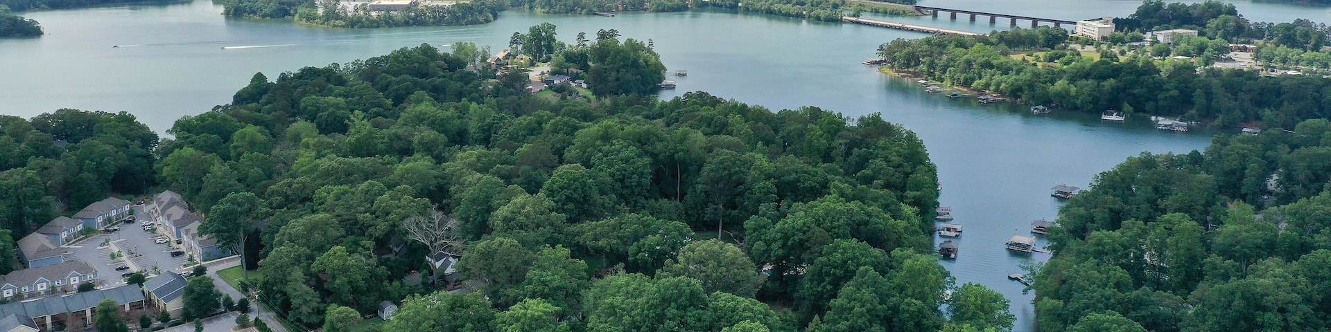 Aerial view of Clemson South Carolina