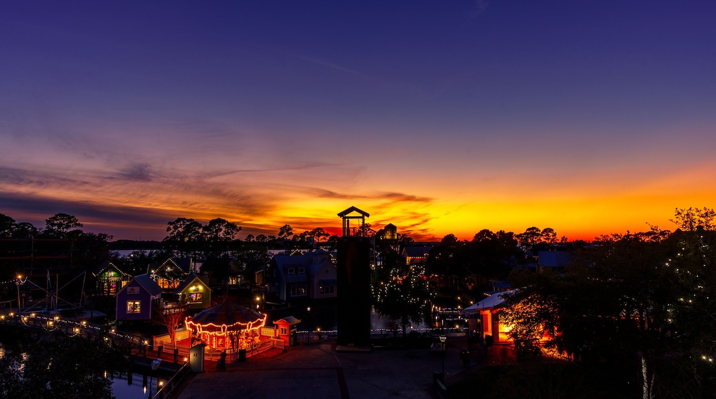 Sunset over Choctawhatchee Bay, Village of Baytowne Wharf, Sandestin, Florida