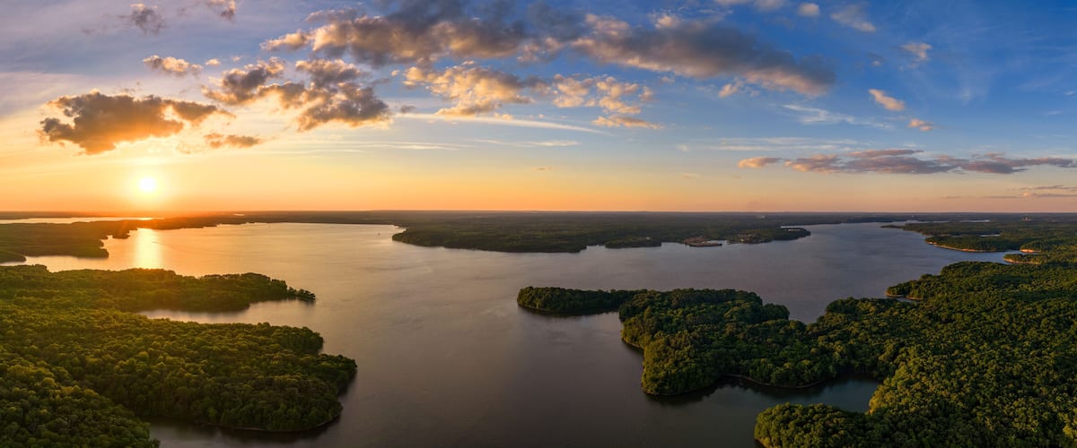 scenic view of the land between the lakes of western kentucky