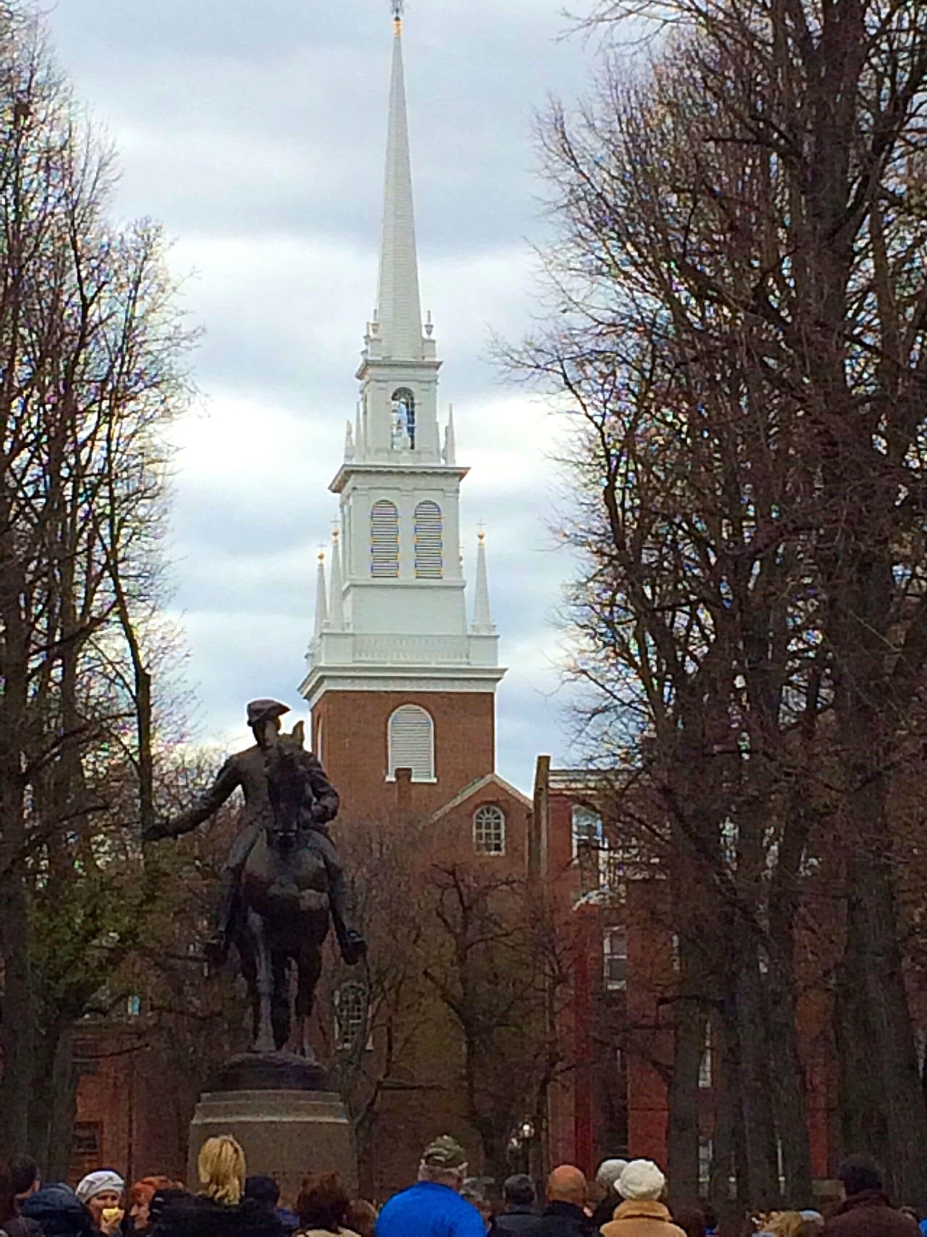 Old North Church where Paul Revere said "One if by Land, Two if by Sea" and warned that the British were Coming