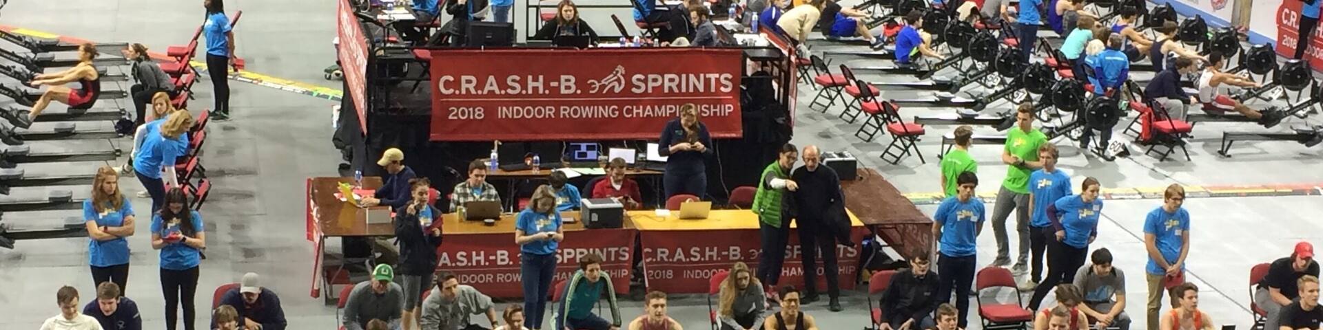At the CRASH-B Sprints Indoor Rowing Championships at Agganis Arena, Boston #kidsfun #fun #indoorrowing #Boston #endurance #rowing #concept2 #rowinglife