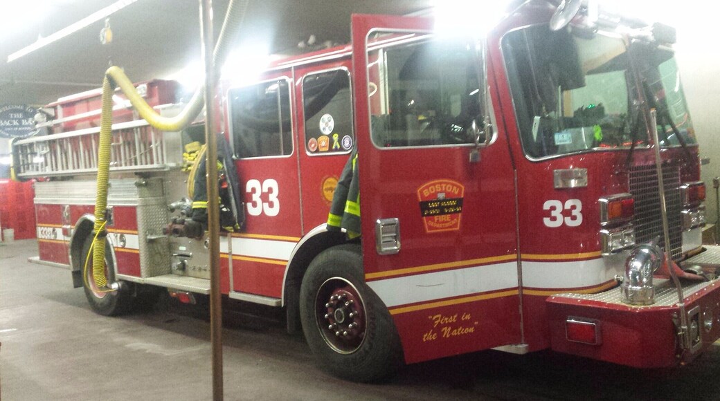 Boston Fire Department Engine 33, in firehouse
