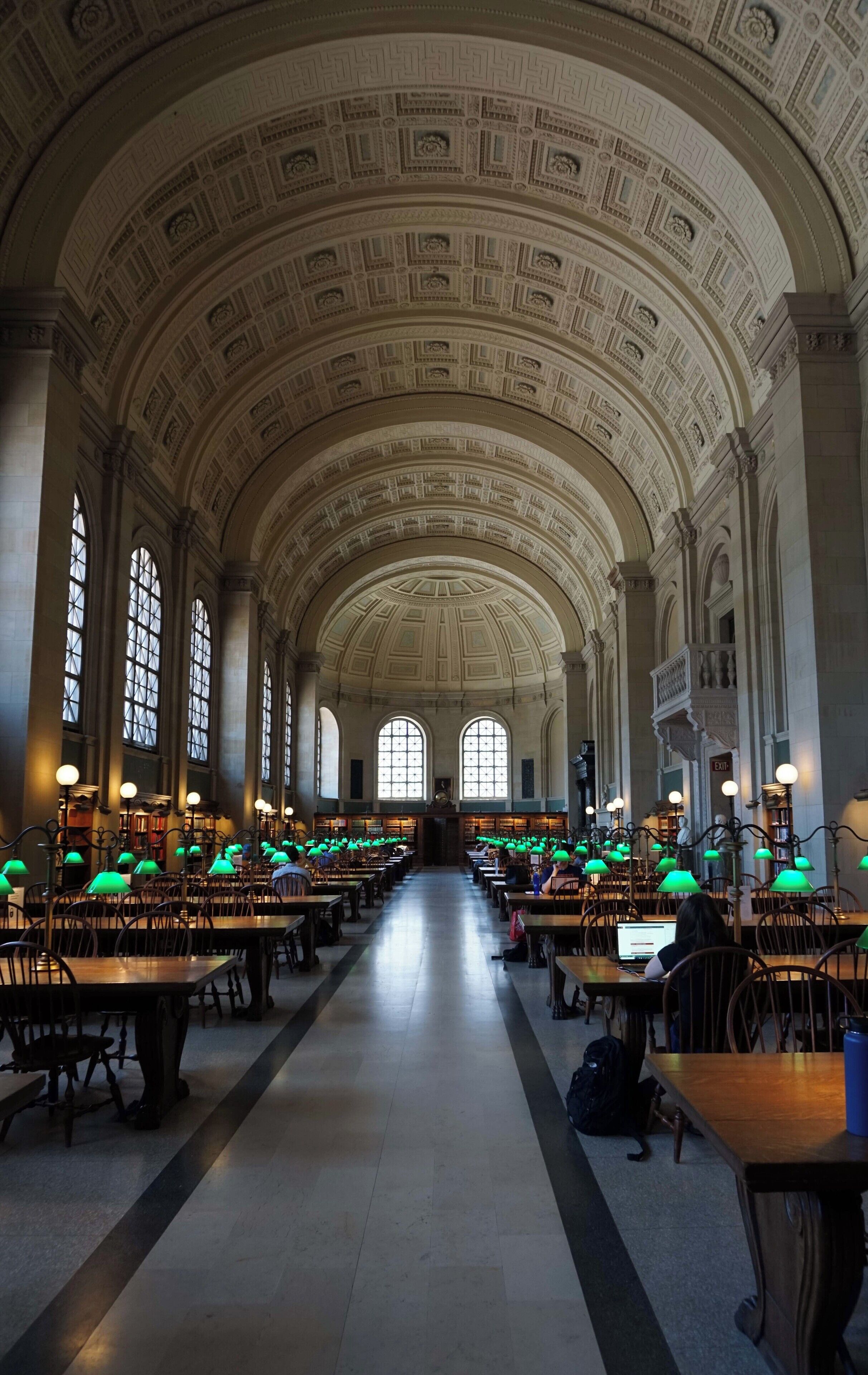 Bates Hall in the Boston Public Library