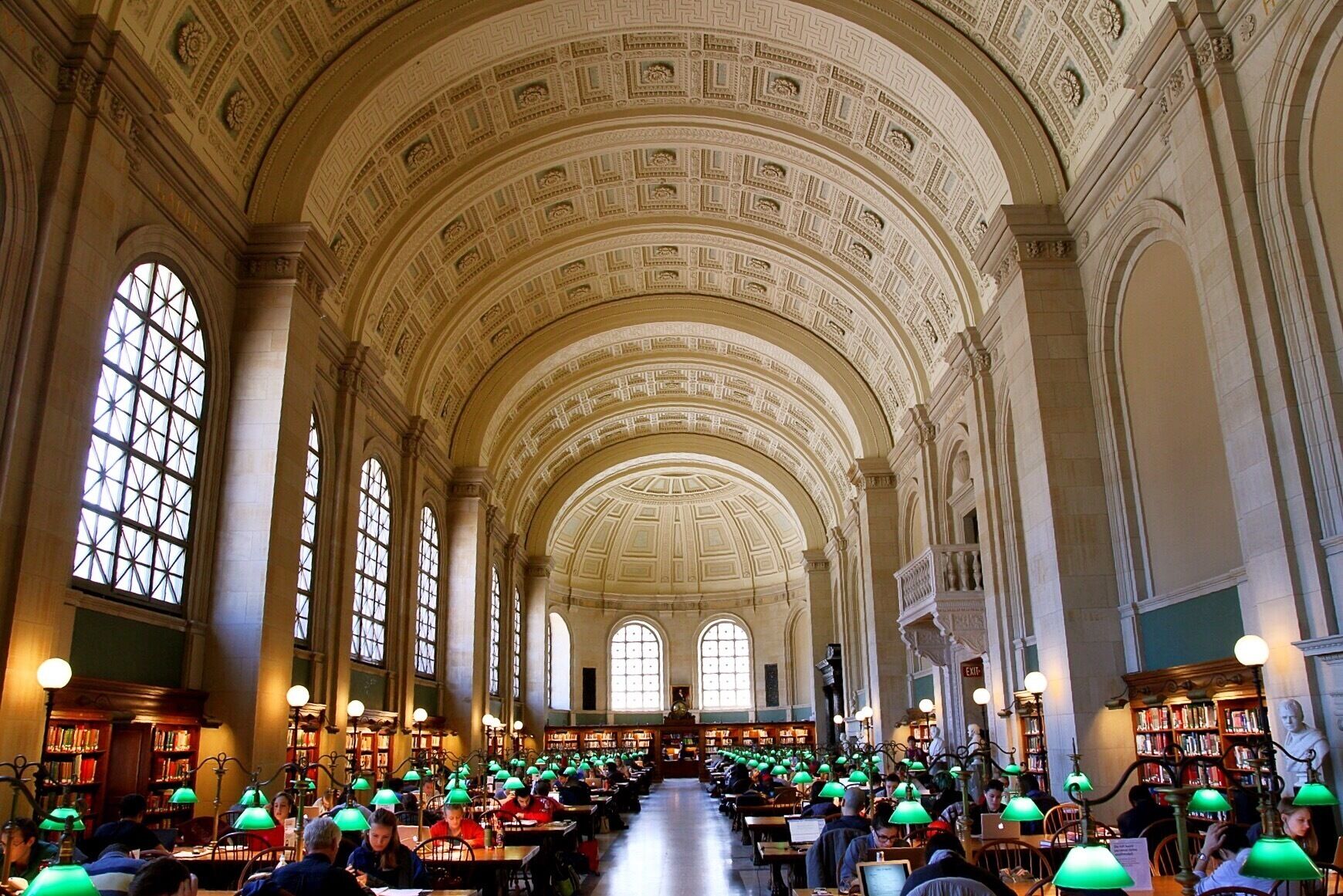 I love the domed ceiling here. I don't know how anyone gets any studying done because I would spend the whole time looking up! 