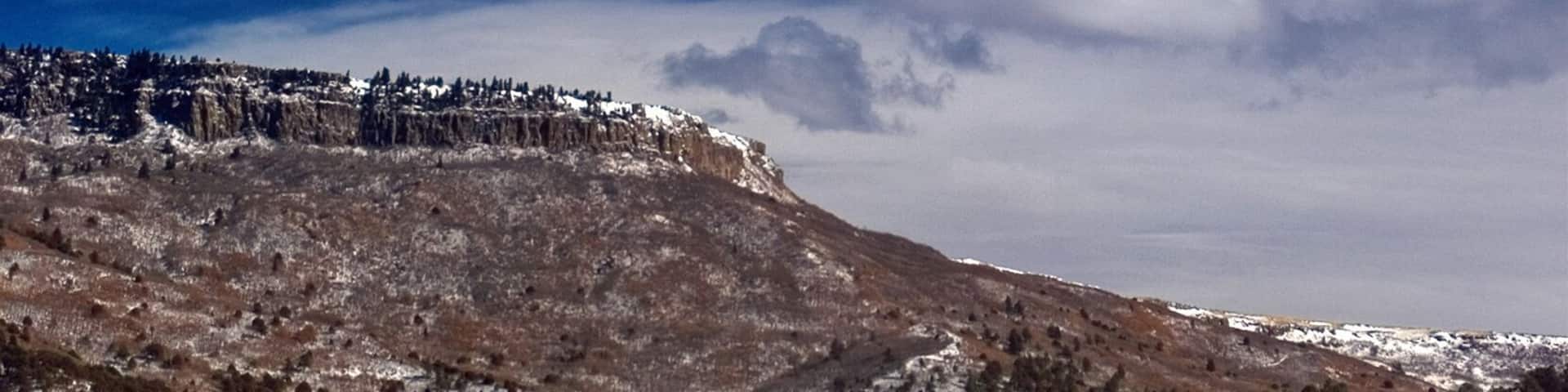 Raton Pass Mountains in Snow