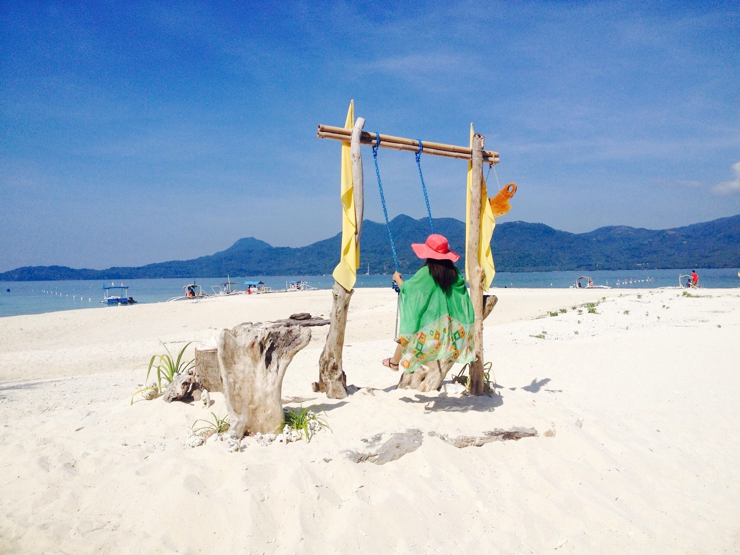 Enjoying the scenic view at Mantigue Island, Camiguin. 