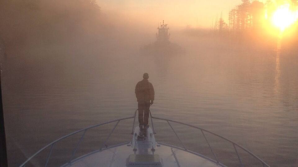 Traveling south on the intracostal waterway. great bridge va.