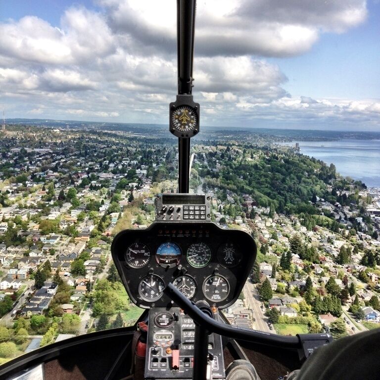 30 minute buzz around Seattle in a lil helicopter.  Waved to our house and favorite landmarks.  Great birthday present with my 7 year old boy. #BestOf5