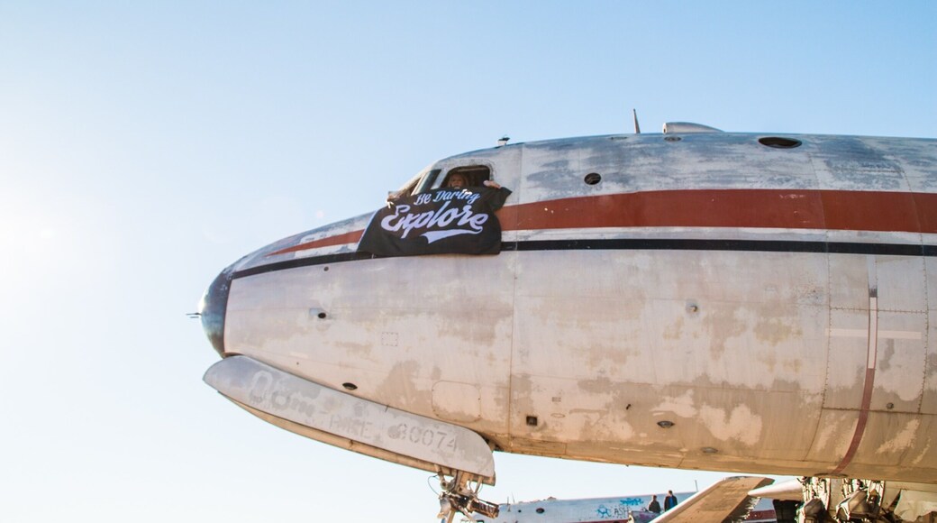Abandoned airport. Come for cool photo shoots in planes.