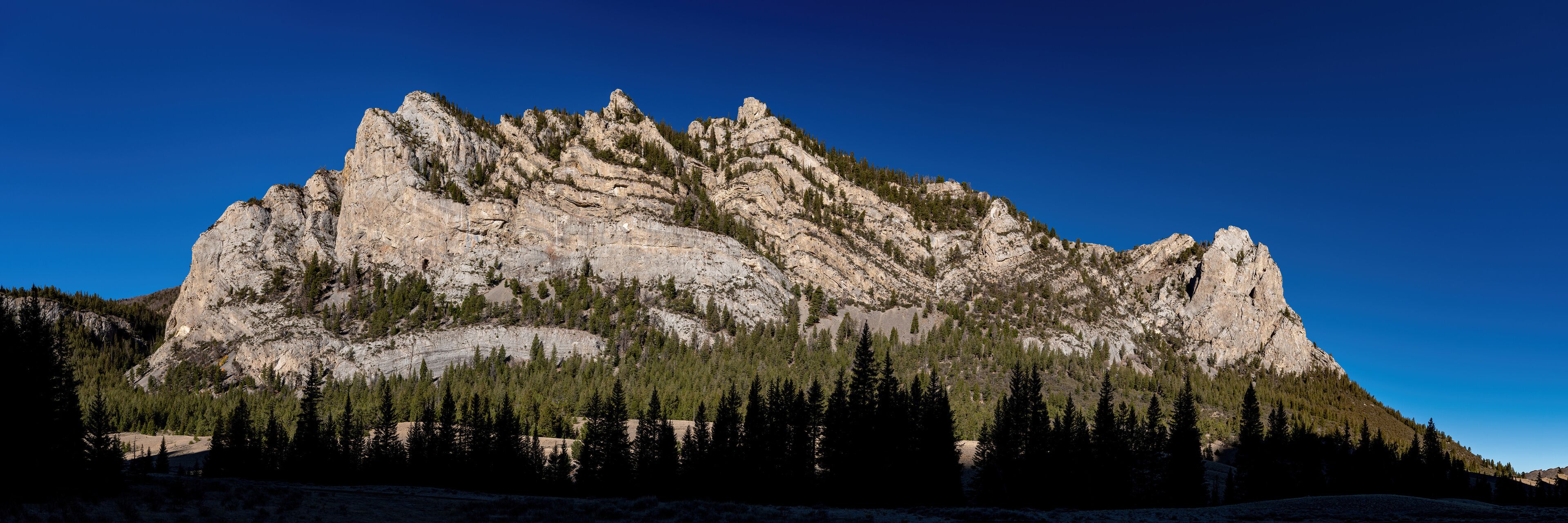 Ridge of Rocky Mountains in the Idaho wilderness