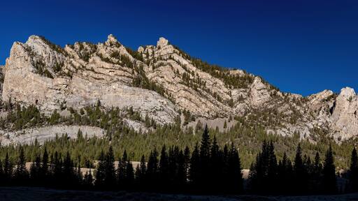 Ridge of Rocky Mountains in the Idaho wilderness