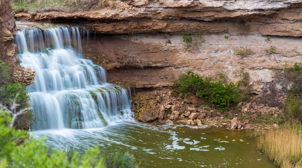 Scenic View of Vermillion Falls on Vermillion Creek in Colorado