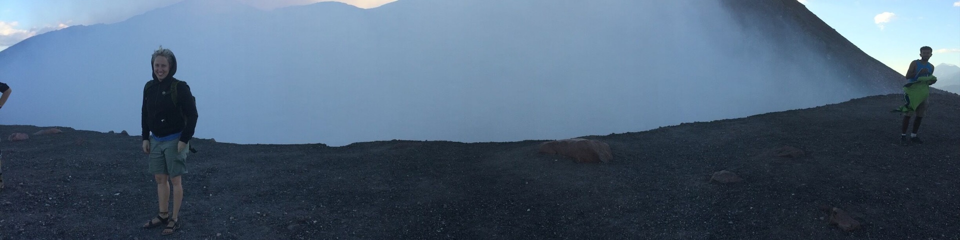 Volcano Telica - a short walk and a must see for an active volcano and a stunning sunset organised by not for profit Quezalttrekkers