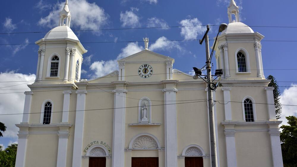 Fachada de la catedral de la ciudad de Estelí, en el norte de Nicaragua
