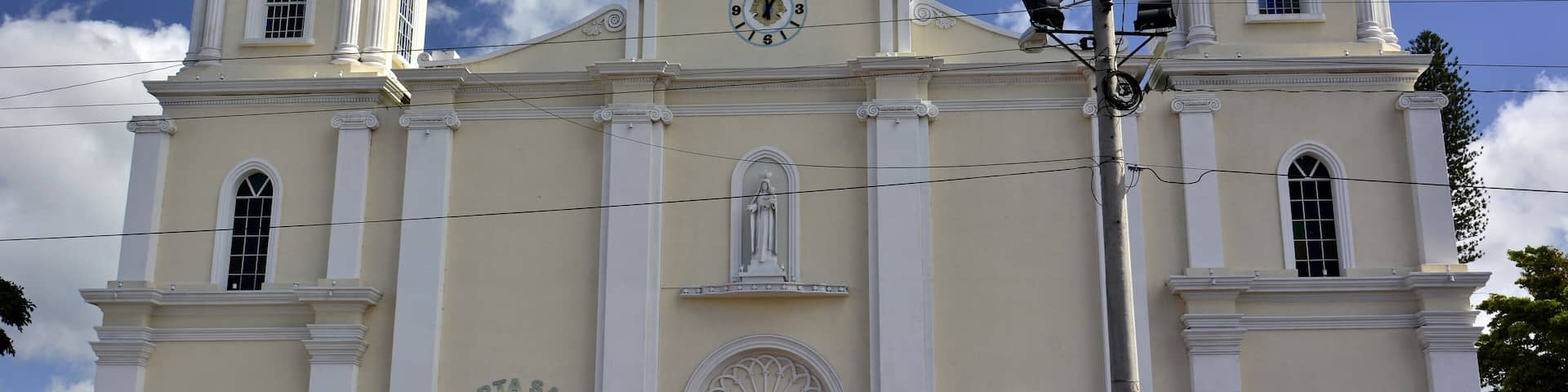 Fachada de la catedral de la ciudad de Estelí, en el norte de Nicaragua