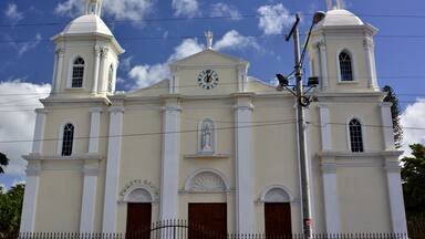 Fachada de la catedral de la ciudad de Estelí, en el norte de Nicaragua