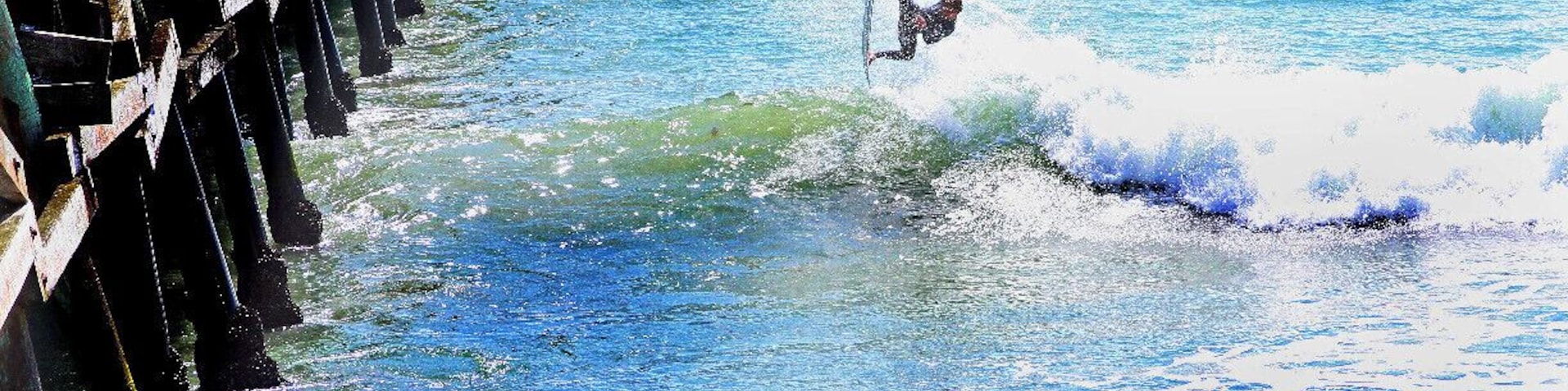 High flying kids go loco! awesome surfing spot and always fun.