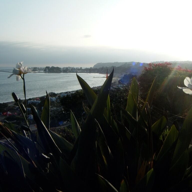 Looking over PCH at Capistrano Beach near sunset. 