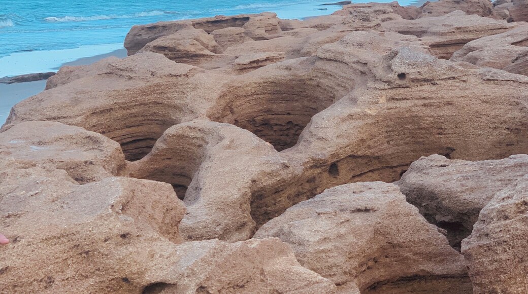 Our beautiful rocky beach at low tide