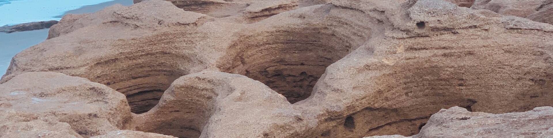 Our beautiful rocky beach at low tide