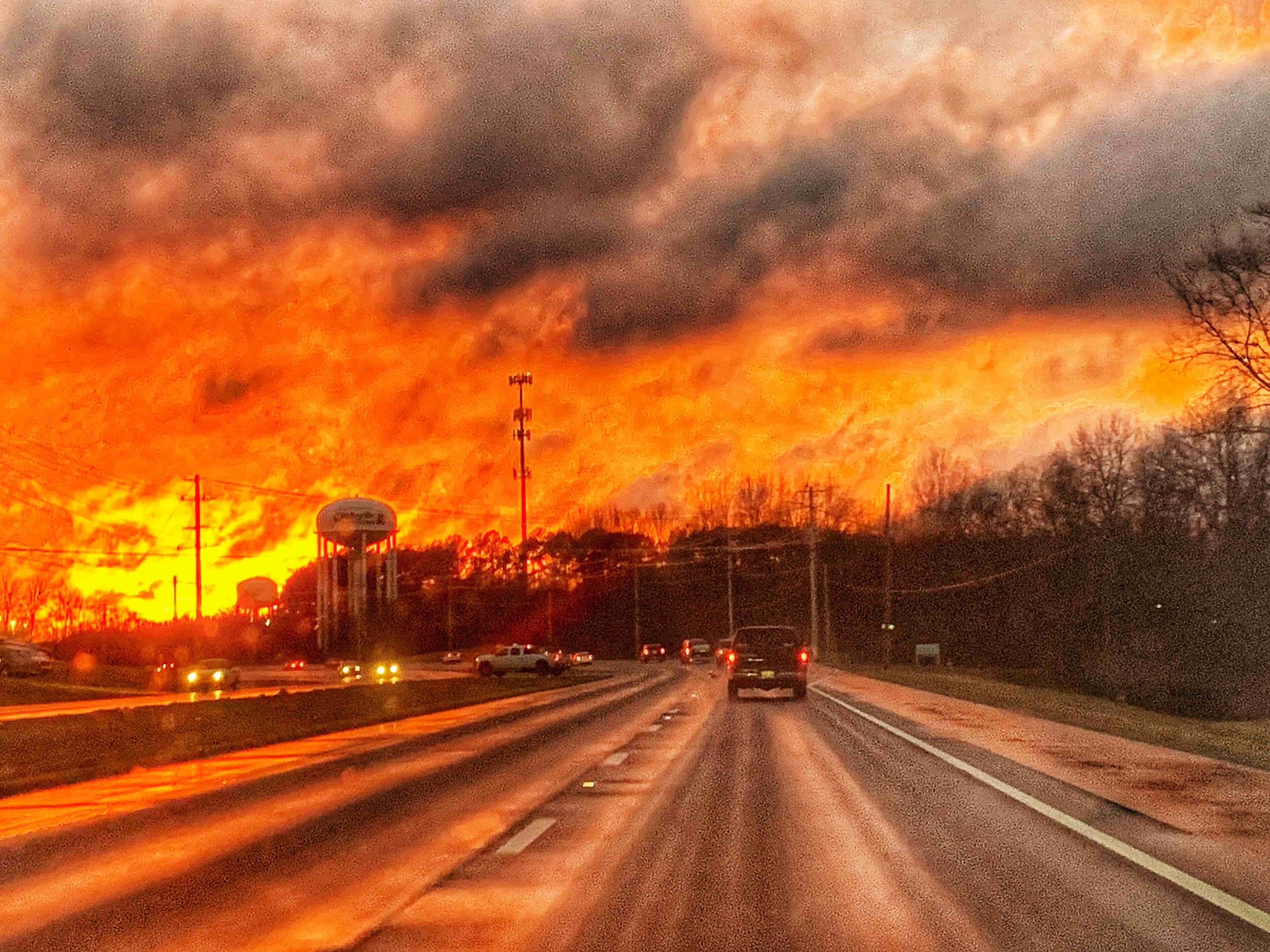 Sunset in Clarksville TN.