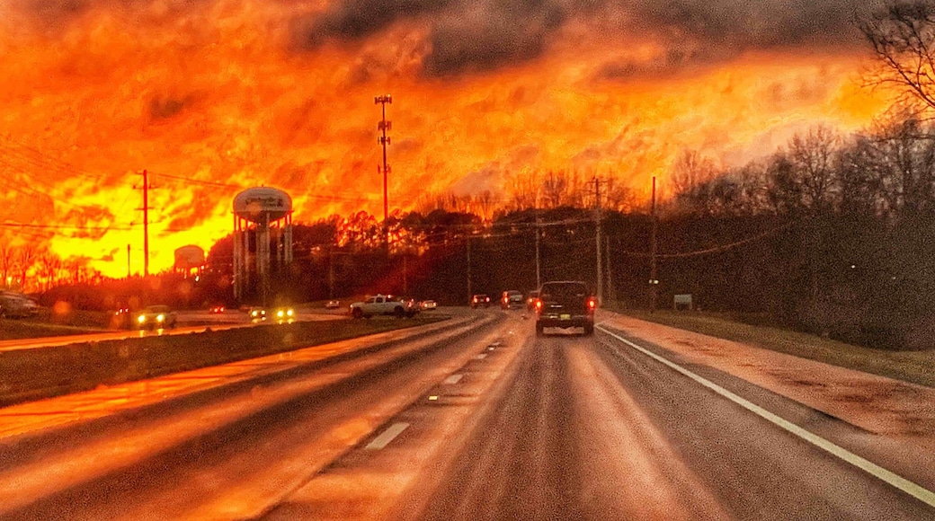 Sunset in Clarksville TN.