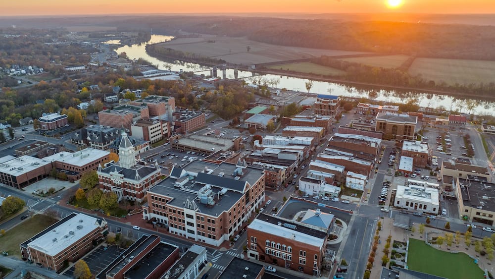 Clarksville Tennessee Aerial
