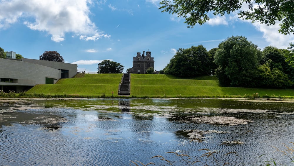 panorama view of the National Museum of Ireland - Country Life in Turlough Village on County Mayo