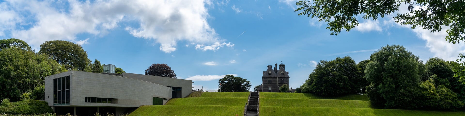 panorama view of the National Museum of Ireland - Country Life in Turlough Village on County Mayo