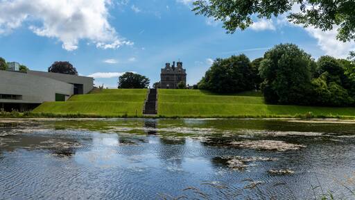 panorama view of the National Museum of Ireland - Country Life in Turlough Village on County Mayo
