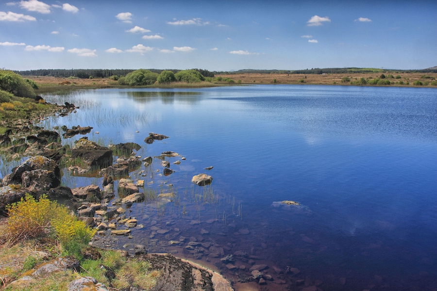 blue lake over blue sky, castlebar mayo Ireland ; Shutterstock ID 754030834; purchase_order: -; Order: -; client: -; job: -