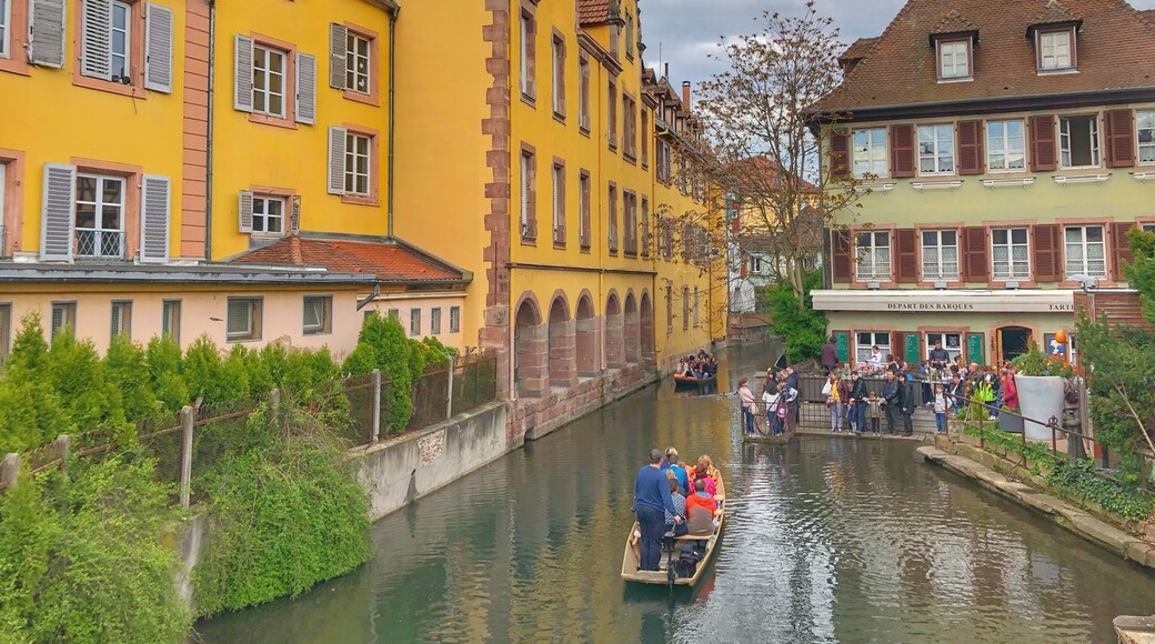 Once you get into the centre of Colmar you are greeted with some fine buildings and a lovely old area to explore.
This part is called ‘Little Venice’ and there are boats carrying people around the various waterways to see the buildings from a different perspective.