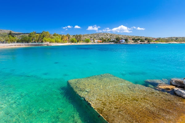 Beautiful beach at Marathi bay on Crete, Greece