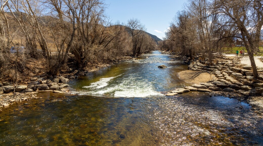 Early spring view of the scenic Arkansas River near Salida, Colorado