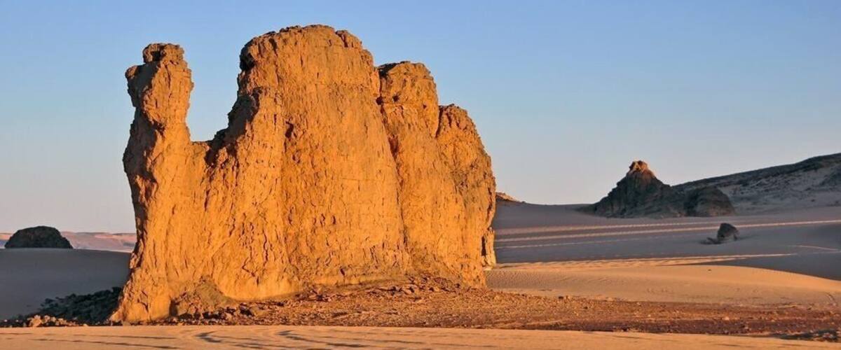 Somewhere in the desert a rock camel