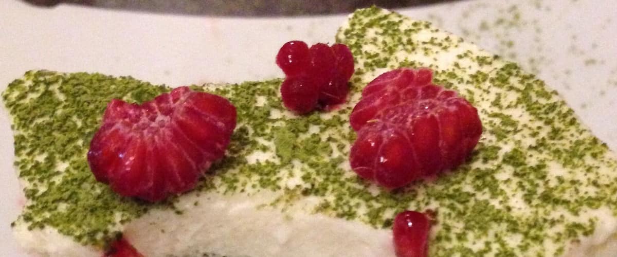 Green Tea Tiramisu at Sushi Sam's. 
#SweetSpot