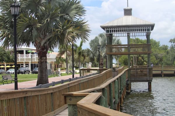 After you check out Cocoa village, there's a great little slash park for kids, and benches with good views by the park just past the shops.