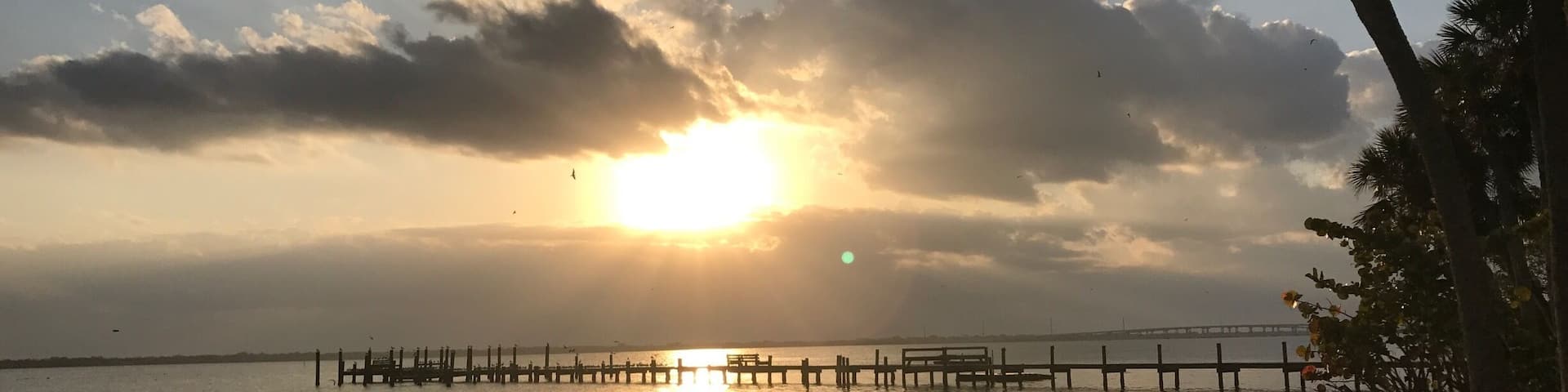 This picture was taken during the first six miles of the Space Coast Marathon 2016. It's great run and a beautiful place to watch the sun rise over the Indian River!