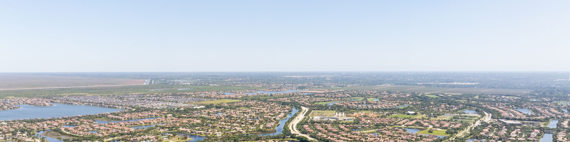 Drone photo Coral Springs Florida USA circa 2024