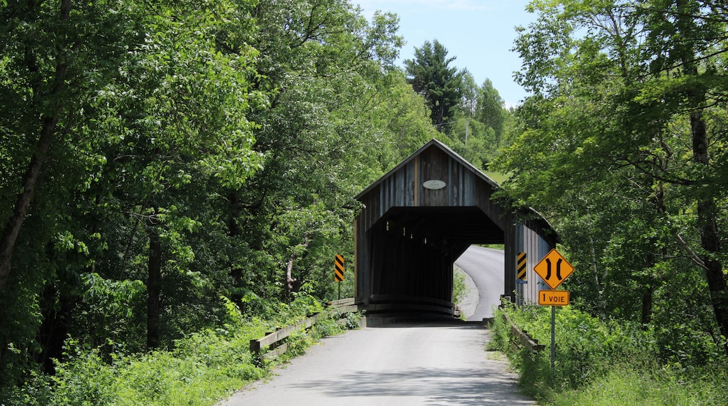 Eustis Covered Bridge 1896 or 1908 depending on sources in Compton, Quebec