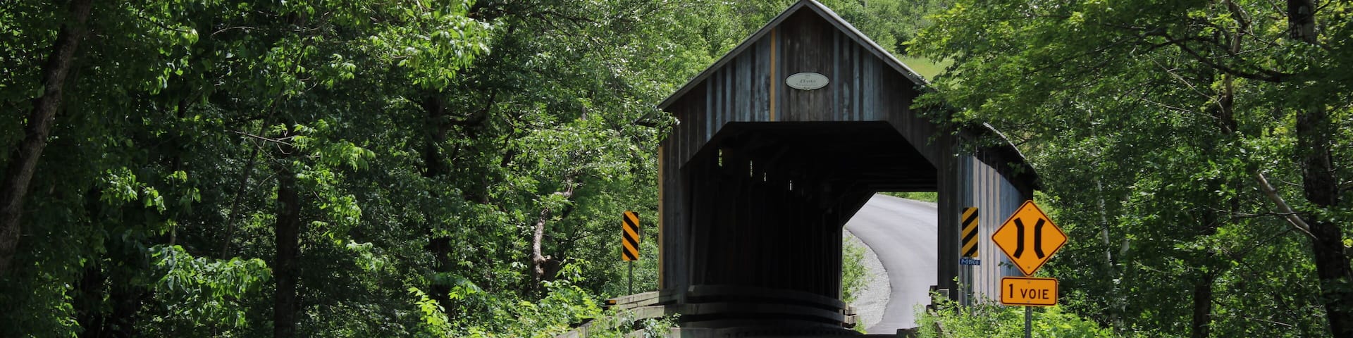 Eustis Covered Bridge 1896 or 1908 depending on sources in Compton, Quebec